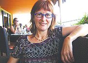 Colleen Wegner is in Rwanda for the opening of her play. (Photo/S.Tumusiime).