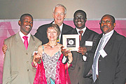 Urunana wins a One World award. (Courtesy photo).