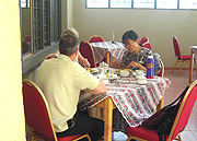 Enjoying some African delights. (Photo/B.Kimenyi).