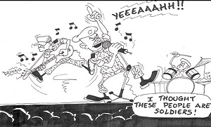 The Army Jazz Band last Friday thrilled revellers at Kigali Hilltop Hotel. It was Liberation Day.