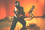 Uwayezu and Umubyeyi star in the play about post war struggles. (PhotoT.Rippe).