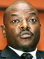 President Pierre Nkuruziza, struggling to put the country together.