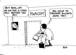 Workers at Rwacom plastic industry in Kigali have complained that they are locked inside a warehouse without a toilet at night.