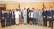 The South Korean delegation in a group photo with their Rwandan hosts. ( Courtesy photo).