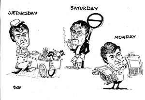  Former Bosnian Serb  leader, Radovan Karadzic, who was arrested in Belgrade yesterday, had managed to elude capture by taking on several disguises.