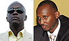 Sports Minister Joseph Habineza must decide whether Rwanda can host both the Africa Youth Championship and the Kagame Cup in the same month. (L), Ferwafa CEO Jules Kalisa.(R)