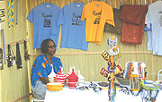 Arts and crafts exhibitors at the FESPAD festival say few people are buying their products because of a Frw500 entrance fee and little promotion of the event at Amahoro Stadium. (Photo/T. Kisambira).