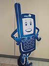 Mascot for electronic banking. BCR clients can now access their bank accounts online and through telephone.