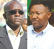 TRIP TO BE DELAYED: Joseph Habineza (L),RNOC: Freddy Somayire(R)