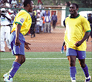 NOUAKCHOTT BOUND: Bokota Kamana (L) and Said Abedi Makasi are  expected to lead Rwandau2019s attack once again when they meet Mauritania in the return leg.