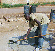 Ndagije works to send his child to school