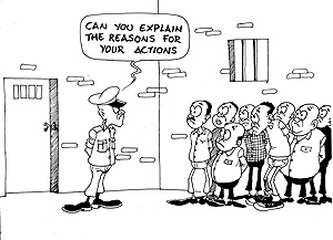 Police in Byumba, Gicumbi district have arrested 10 people on charges of treason, genocide denial and use of illegal national flags in Rwanda.