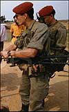 France soldiers patroling Rwanda  during Genocide.