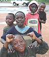 Street kids in Kigali.