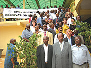 Some members of the Rwandan Civil society who will observe the forthcoming Parliamentary elections (Photo/ N. Gatsimbazi)