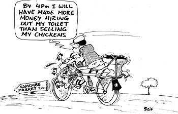 Traders at Kamembe market have complained for the lack of sanitary facilities.