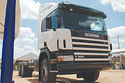 A Scania truck on display in Kigali. Scania has opened its first showroom in Rwanda Annual Gokondo Expo grounds in Kigali. (File photo)