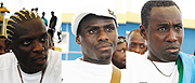 L-R: Bobo Bola, Hamad Ndikumana, Olivier Karekezi, team Captain