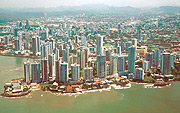 Panama City, once invaded by the USA.