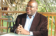 MDC Secretary General Tendai Biti in a recent visit to Kigali.