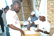 Electoral officials direct voters how to go about it.