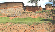 Muhima  slum: Mud houses were most affected by the rains. (Photo/ G. Barya).