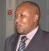 Paul Ntaganda Assistant Manager  Hotel Mille Collines at press conference Monday. (Photo G.Barya).