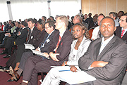 Participants listen to presentations at a workshop of Belgian investors on Monday at Hotel  des Mille Collines. (Photo/ G.Barya).