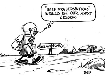 Many Rwandans, most of them students, are suffering harassment on the DRC side as a result of the fighting between government troops and rebel CNDP forces in the Kivu region.