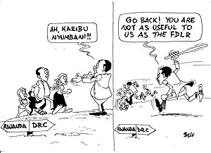 The close ties between the DRCu2019s FARDC and the  FDLR  has  made ordinary Rwandans  harassed and made unwelcome in the DRC.