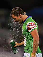 VISITING: Tod Carney WHO plays for Huddersfield Giants is among the visiting degation