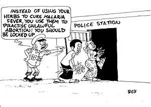  Police in Kagano, Nyamasheke district are holding two women on charges of committing abortion. 