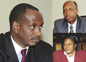 CW: Dr. Richard Sezibera : Big task- former envoy takes over health ministry, Amb. Joseph Mutaboba : Takes over the great lakes region, Penelope Kantarama: from Governor to Internal Security ministry. 