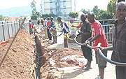 Cables being laid to improve internet access. (File photo).