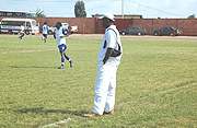 Watching over his empire: Rayon Sports coach Raoul Shungu. (Photo/ D. Kasule).    
