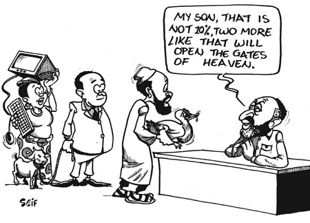 President Kagame during a Prayer Breakfast organised by church leaders last Sunday, advised Church leaders to desist from amassing wealth at the expense of the poor. 