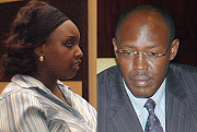 L-R: TV Rwandau2019s Director Kije Mugisha ,ORINFORu2019s Director General: Oscar Kimanuka
