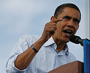 With just three days to go until election day, Senator Obama went to the crucial western state of Nevada.