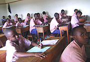 Pupils sitting final exams. (Photo / M. Gahigi).
