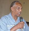 RDRC Chairman, Jean Sayizoga stresses a point (Photo R.Mugabe)