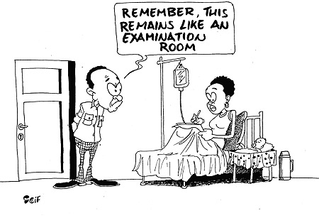 A Senior Six student in Kibungo gave birth before completing her exams, she was allowed to complete her exams from Kibungo Hospital.