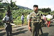 France soldiers training Interahamwe militia