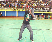 MC Fabb Lig waves to his fans after setting the entire crowd ablaze.