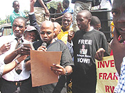 NURC and Religious leaders observe a moment of silence after placing wreaths at the Gisozi Genocide Memorial Centre. (Photo R. / Mugabe).