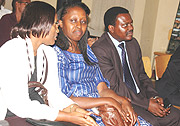 (L-R): Jeanne Du2019arc Gakuba, Kigali Mayor Aisa Kirabo and Nyarugenge Mayor Oregen Rutayisire at the Launch of Kigali Master PLan. (Photo / G. Barya).