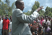 Nkunda addresses his people. (Photo/ G. Barya).
