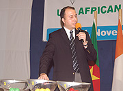 Cafu2019s Essam Mohammed conducting the draw at Prime Holdings premises on Friday. (Photo / G. Barya).