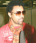 Shaggy at Kigali International Airport .