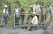 Unskilled employees at Gifurwe project under Wolfram Mining and Processing Compnay. (Coutesy photo)