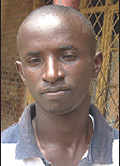 Eugene Nyirimana at Remera police station. (Photo / R.Mugabe)
